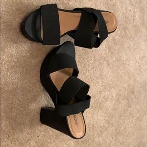 Soda casual wedge heel